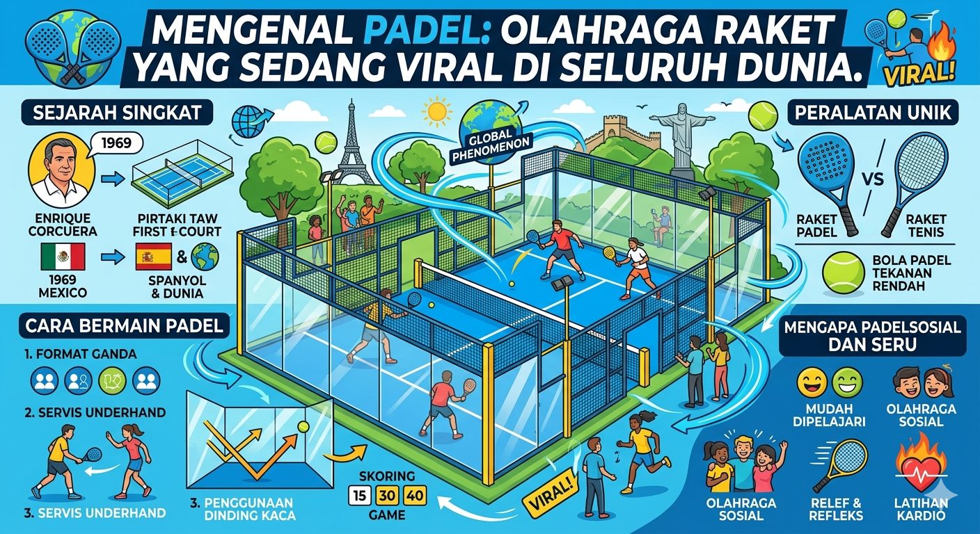 Demam Padel Melanda Dunia: Olahraga Raket Paling Cepat Tumbuh yang Menantang Dominasi Tenis