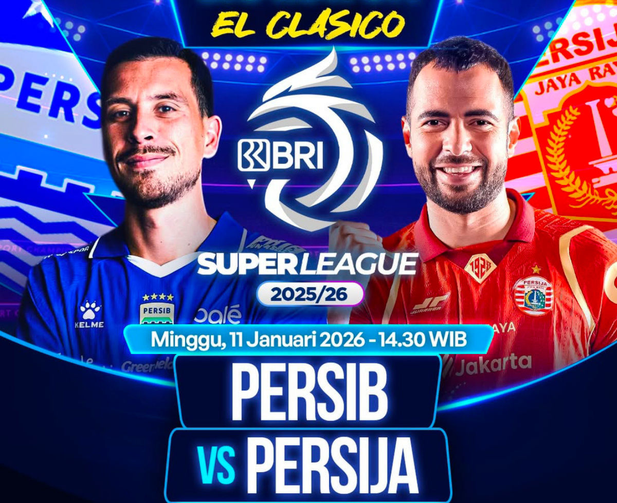 Derby Indonesia Membara! Cara Nonton Live Streaming Persib vs Persija di Semifinal Piala Presiden 2026
