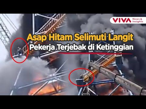 Detik-detik Mencekam Kebakaran Cikini: Pekerja Terjebak di Atap Gedung Saat Api Menggulung Proyek Bangunan