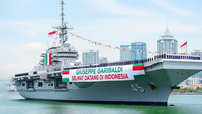 Era Baru Pertahanan Maritim: Kapal Induk Italia Giuseppe Garibaldi Resmi Berlayar Menuju Indonesia