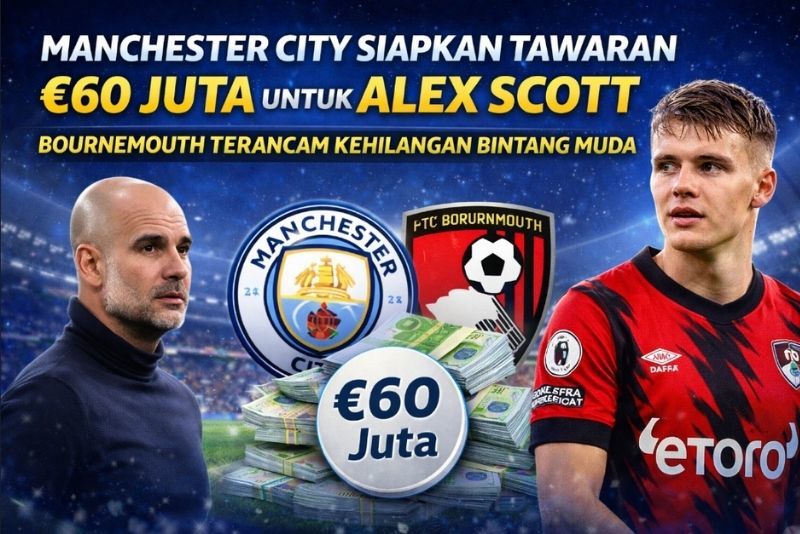Kabar Baik Bournemouth! Alex Scott Dipastikan Siap Hadapi Manchester City Meski Sempat Terancam Skors