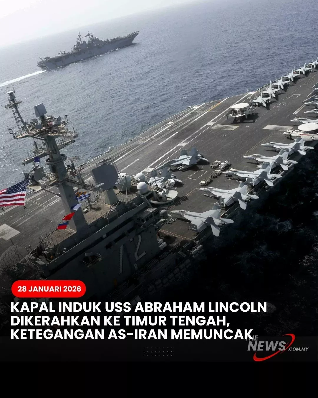 Krisis di USS Abraham Lincoln: Bentrokan Maut di Atas Kapal Induk AS yang Tewaskan Tujuh Personel