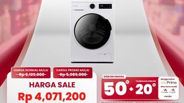 Promo Transmart Full Day Sale: Kesempatan Miliki Mesin Cuci Front Load 7kg dengan Harga Spesial