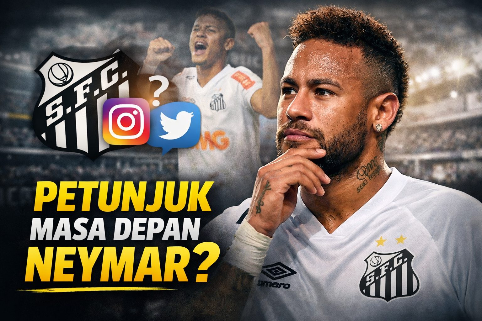 Teka-teki Masa Depan Neymar: Antara Kontrak Santos dan Sinyal Gantung Sepatu