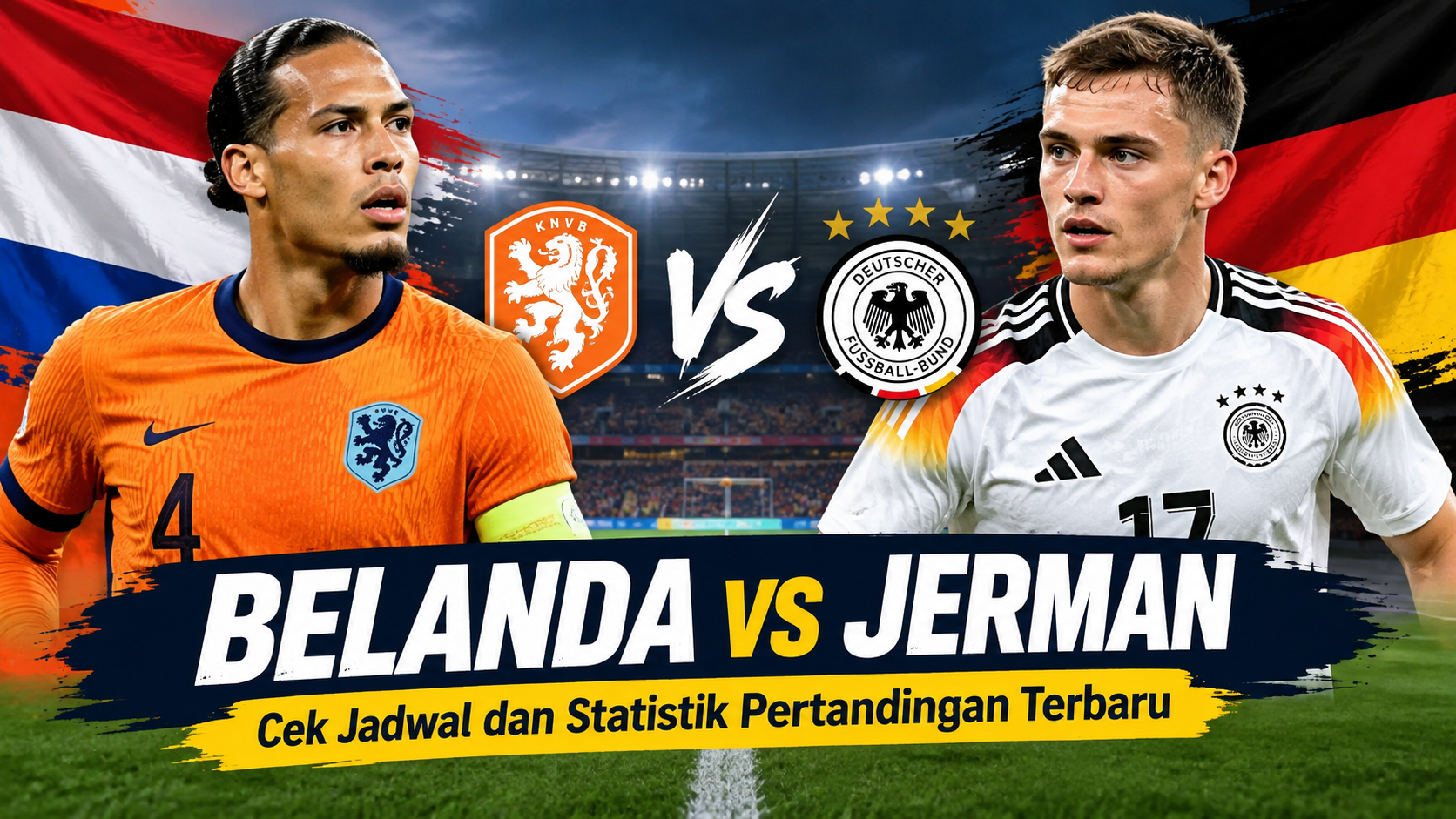 Belanda vs Jerman, Cek Jadwal dan Statistik Pertandingan Terbaru