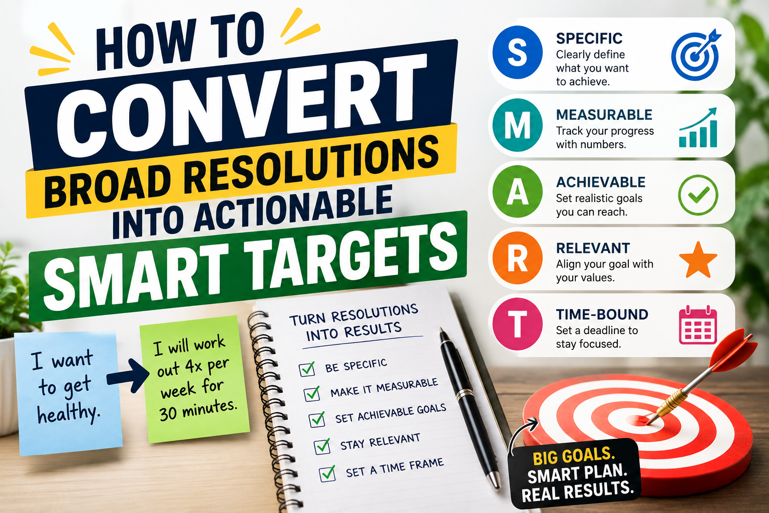 How to Convert Broad Resolutions into Actionable SMART Targets