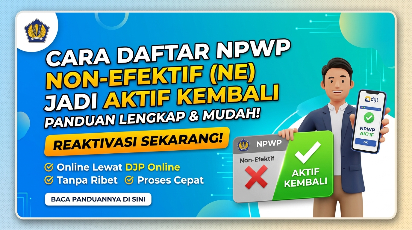 Cara Daftar NPWP Non-Efektif (NE) Jadi Aktif Kembali