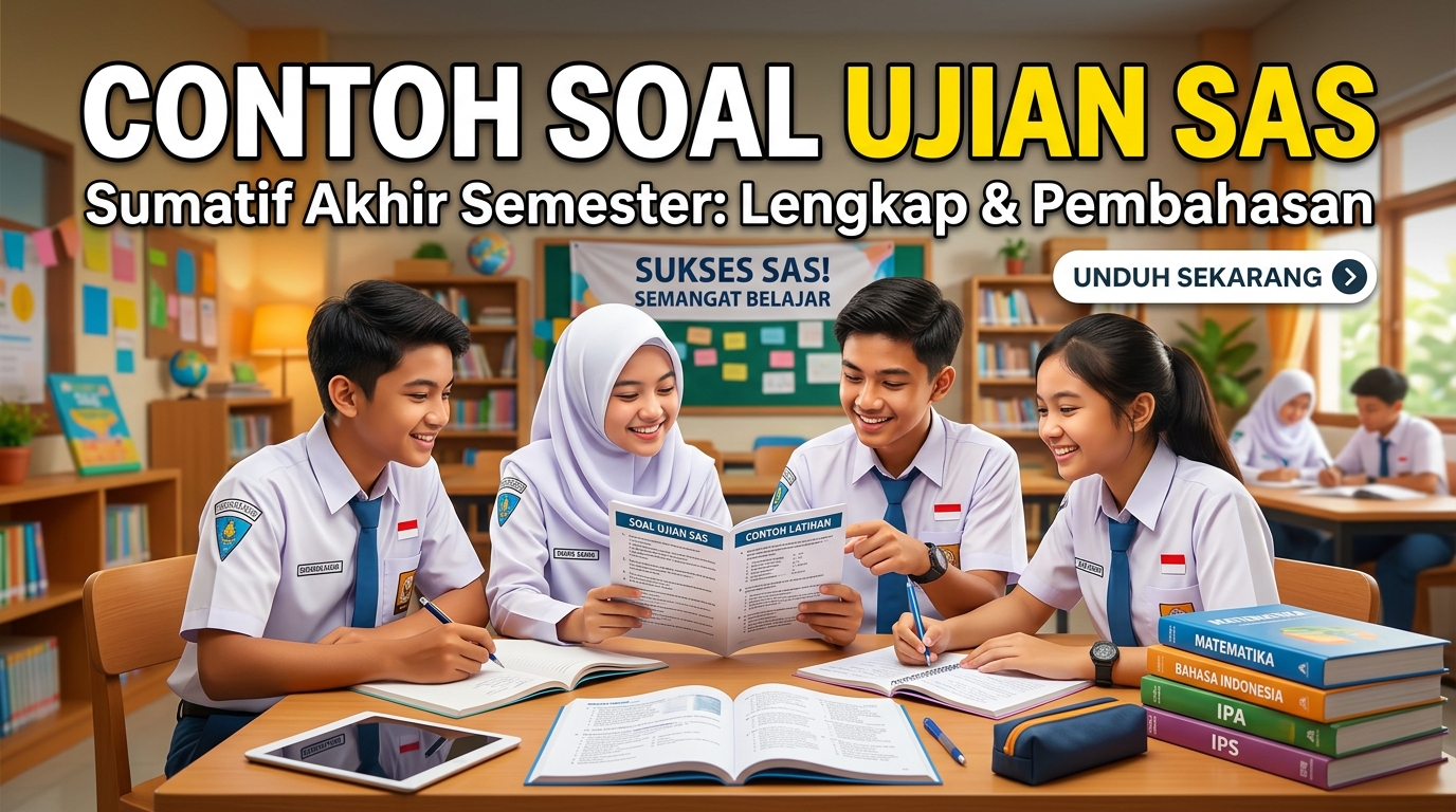 Contoh Soal Ujian Sumatif Akhir Semester SAS untuk SD, SMP, dan SMA