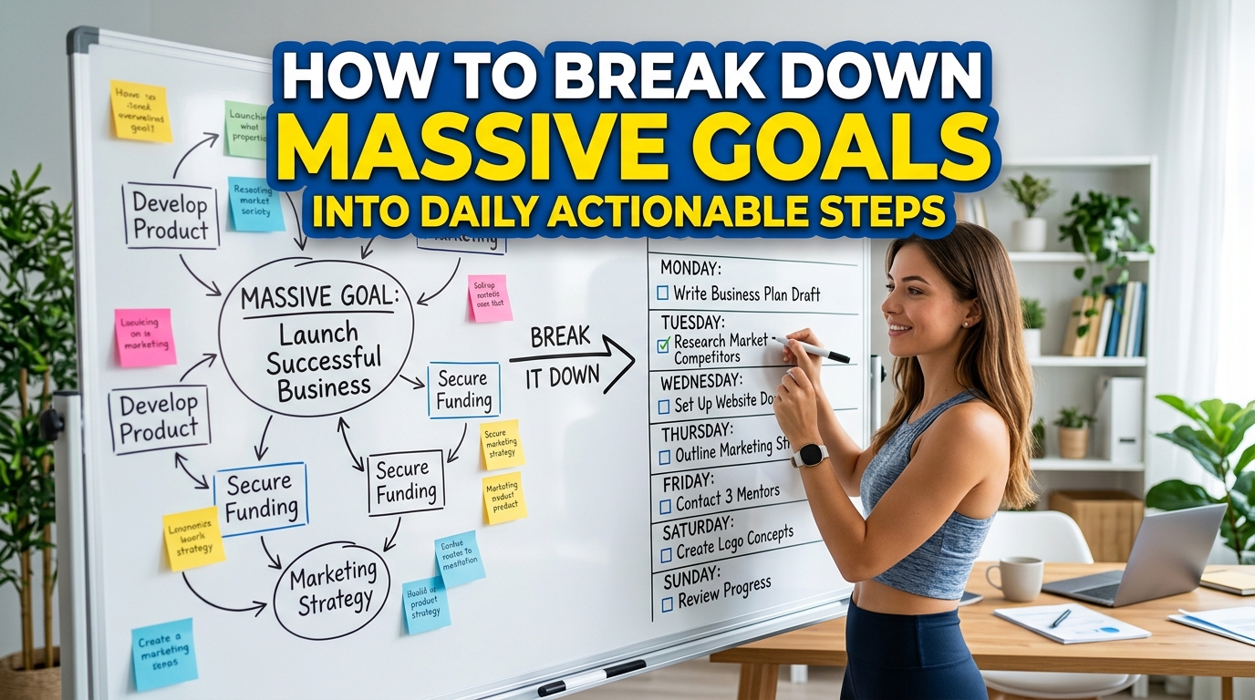 How to Break Down Massive Goals into Daily Actionable Steps