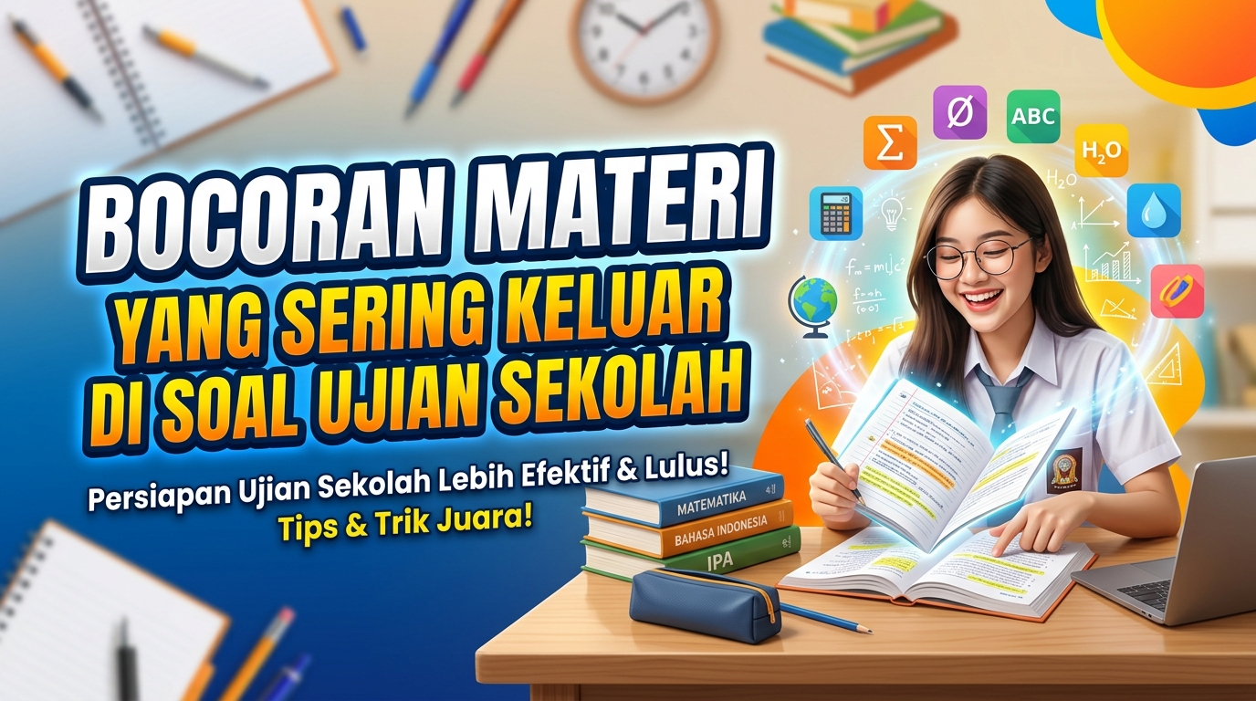 Bocoran Materi yang Sering Keluar di Soal Ujian Sekolah