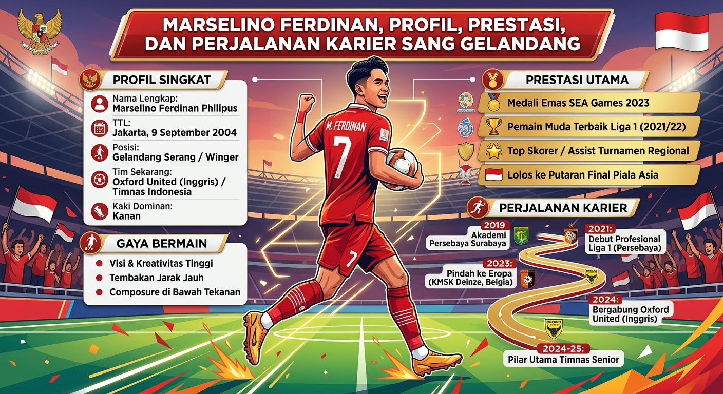 Marselino Ferdinan, Profil, Prestasi, dan Perjalanan Karier Sang Gelandang