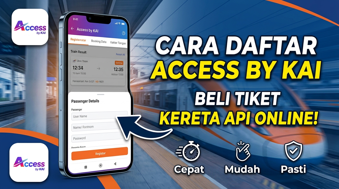 Cara Daftar Access by KAI untuk Beli Tiket Kereta Api Online