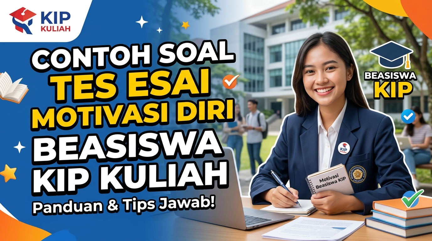 Contoh Soal Tes Esai Motivasi Diri Penerima Beasiswa KIP