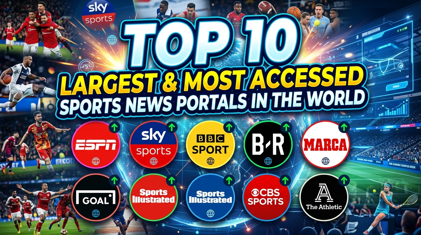 Top 10 Largest and Most Accessed Sports News Portals in the World
