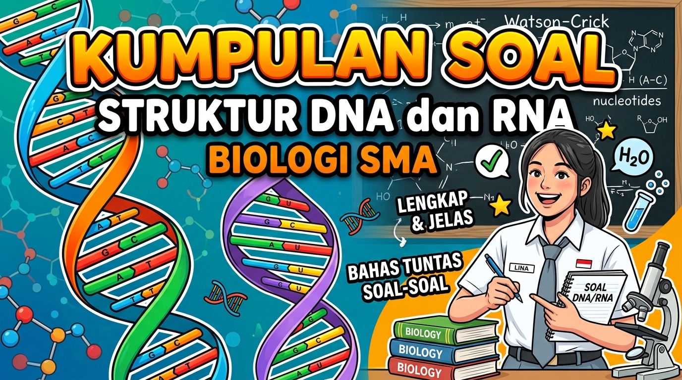 Kumpulan Soal Struktur DNA dan RNA Biologi SMA Beserta Pembahasannya