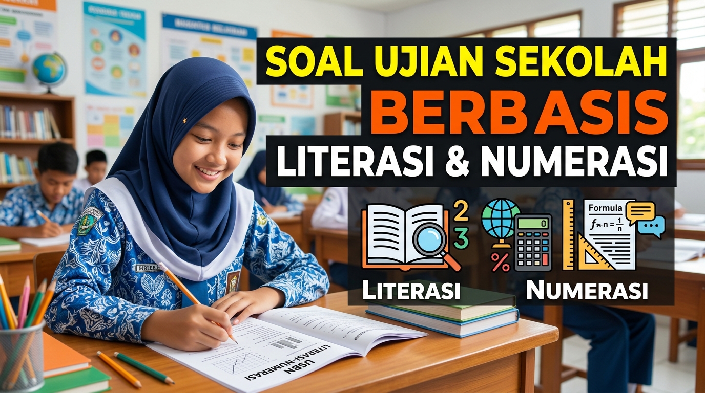 Soal Ujian Sekolah Berbasis Literasi dan Numerasi