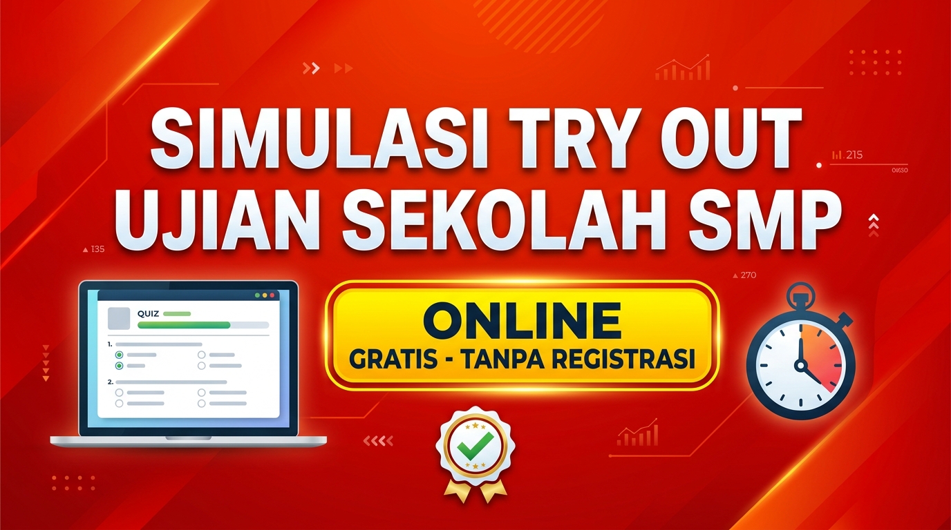 Simulasi Try Out Ujian Sekolah SMP Online Gratis Tanpa Registrasi