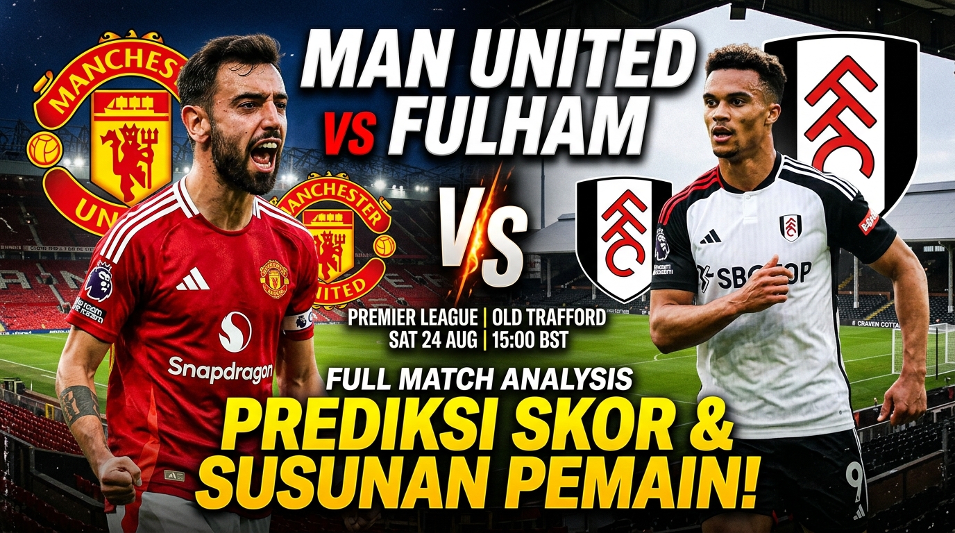 Manchester United vs Fulham: Prediksi Skor dan Susunan Pemain