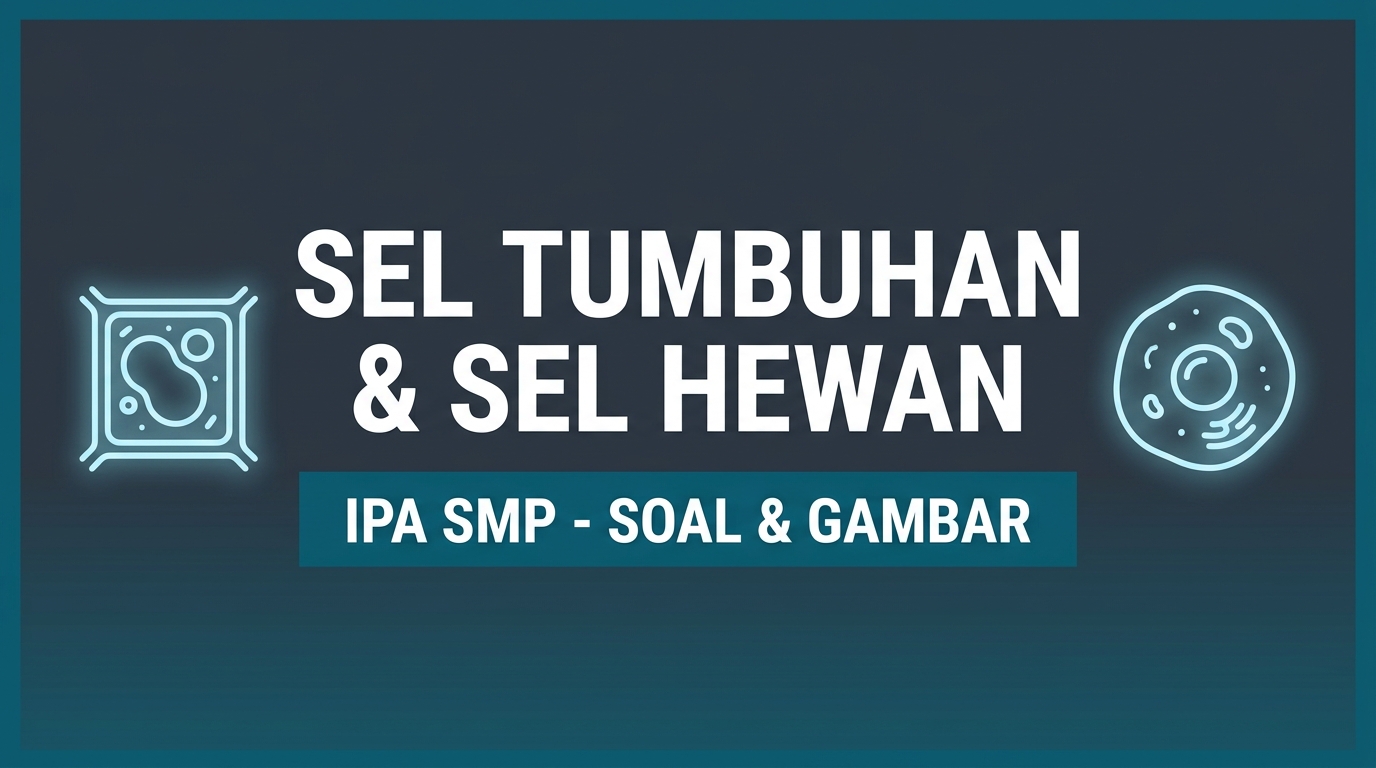 Latihan Soal Sel Tumbuhan dan Sel Hewan IPA SMP Dilengkapi Gambar