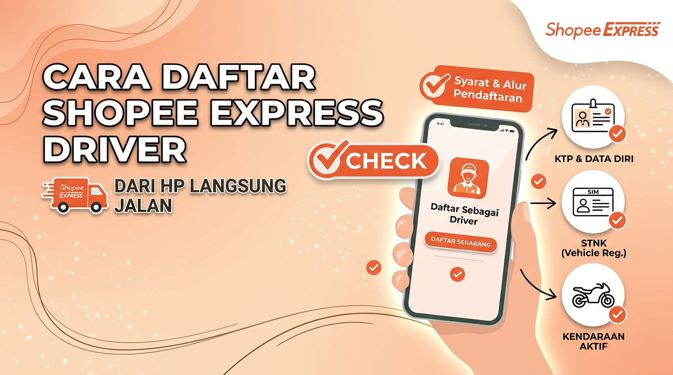 Cara Daftar Shopee Express Driver Syarat dan Alur Pendaftarannya