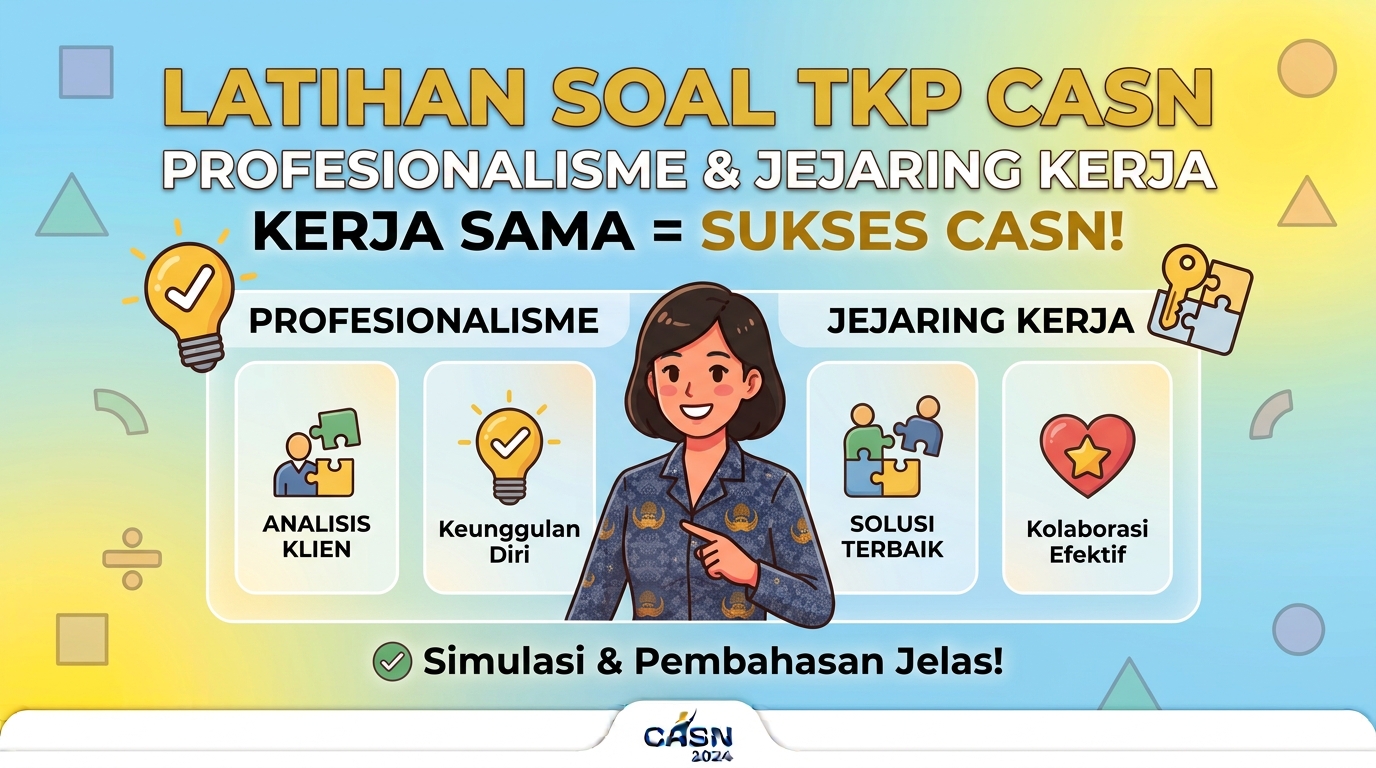 Latihan Soal TKP CASN Profesionalisme dan Jejaring Kerja
