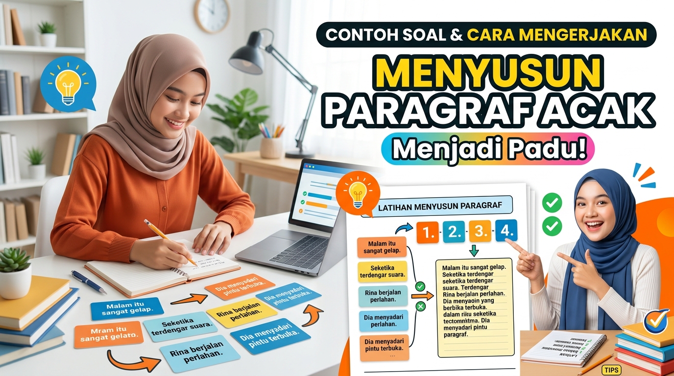 Contoh Soal Menyusun Paragraf Acak Menjadi Padu dan Cara Mengerjakannya
