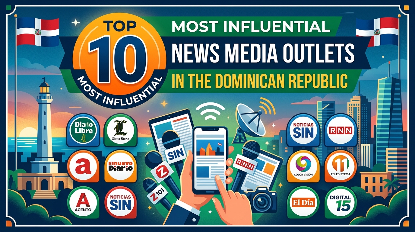 Top 10 Most Influential News Media Outlets in the Dominican Republic