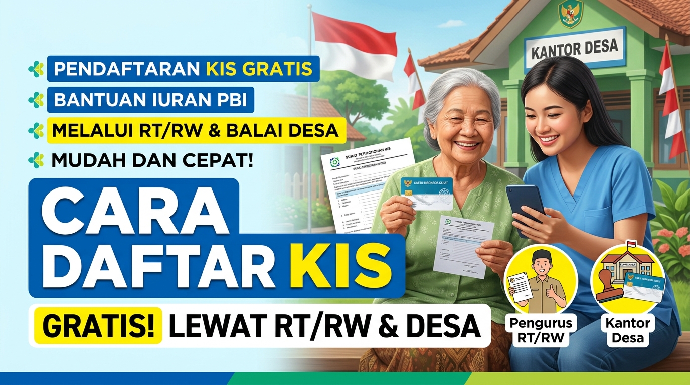 Cara Daftar Kartu Indonesia Sehat (KIS) Gratis Lewat RT/RW dan Desa