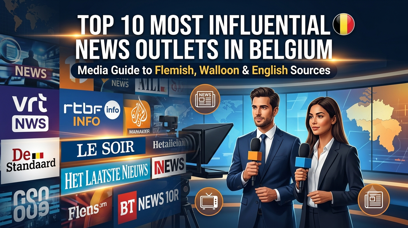 Top 10 Most Influential News Outlets in Belgium