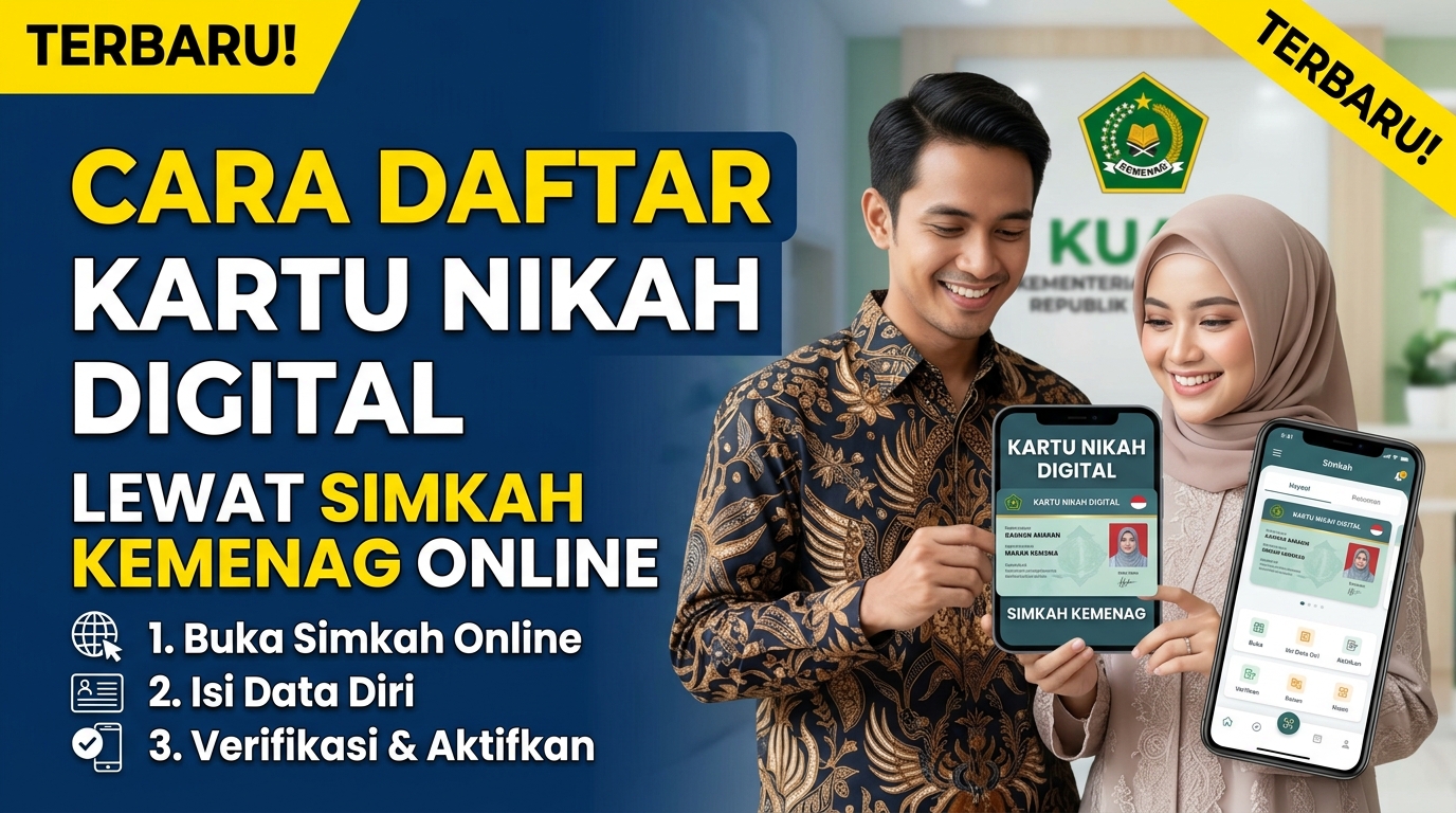 Cara Daftar Kartu Nikah Digital Lewat SIMKAH Kemenag Online