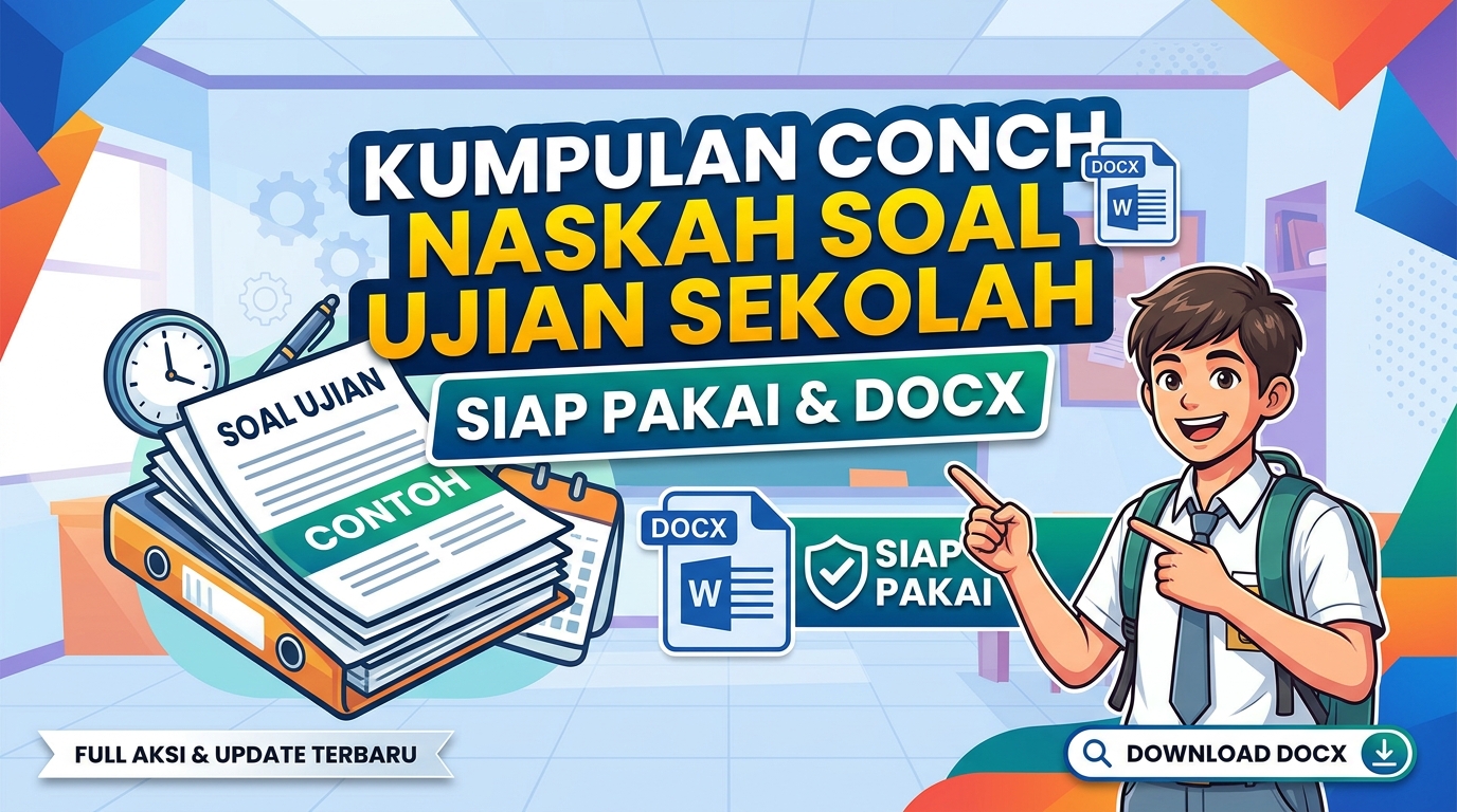 Kumpulan Contoh Naskah Soal Ujian Sekolah Siap Pakai DOCX