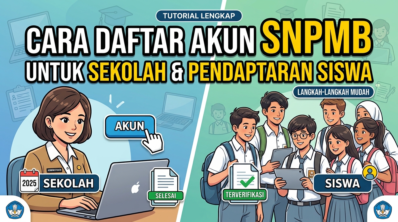 Cara Daftar Akun SNPMB untuk Sekolah dan Pendaftaran Siswa