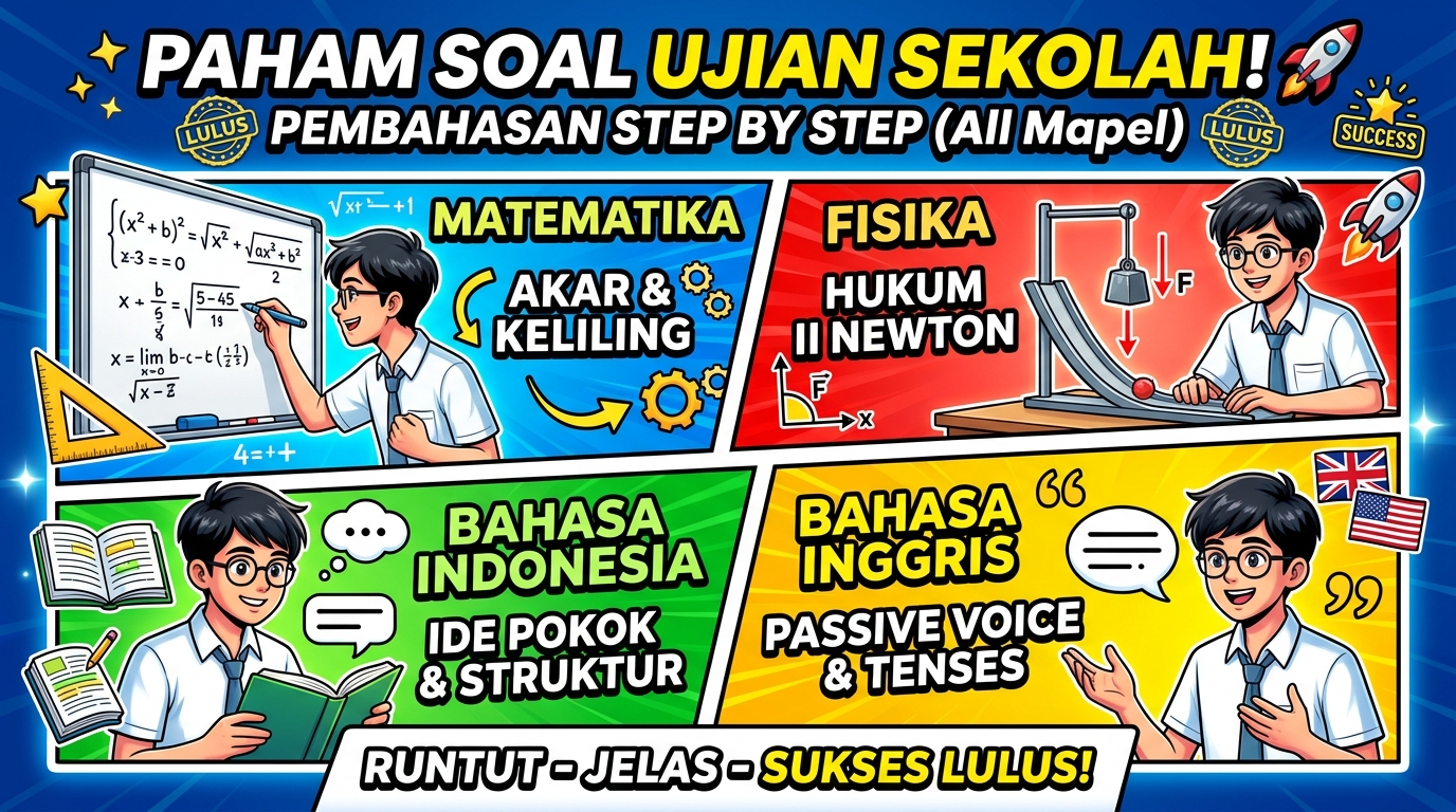 Soal Ujian Sekolah dan Pembahasan Step by Step: Panduan Lengkap Sukses Lulus Ujian