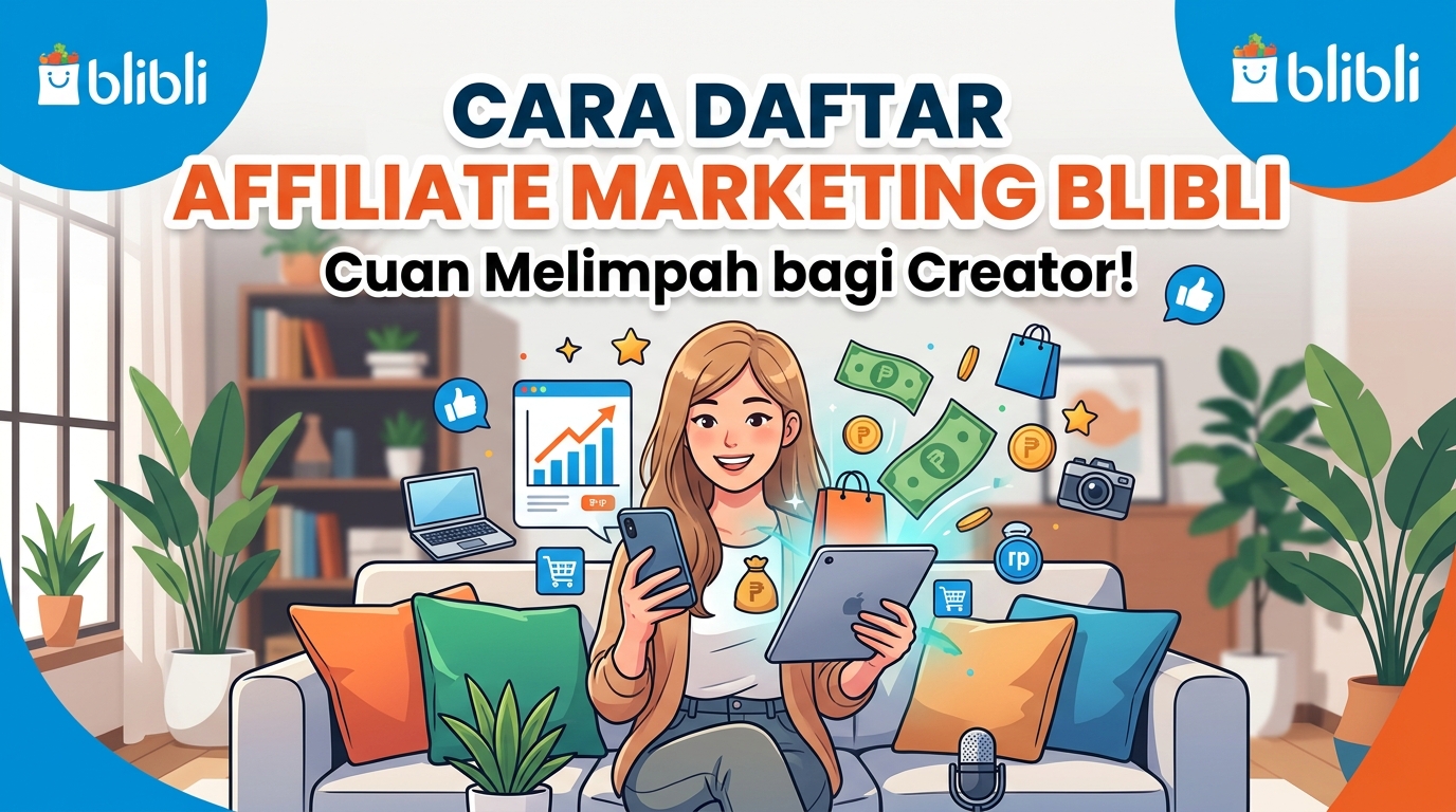 Cara Daftar Affiliate Marketing Blibli, Peluang Cuan bagi Creator