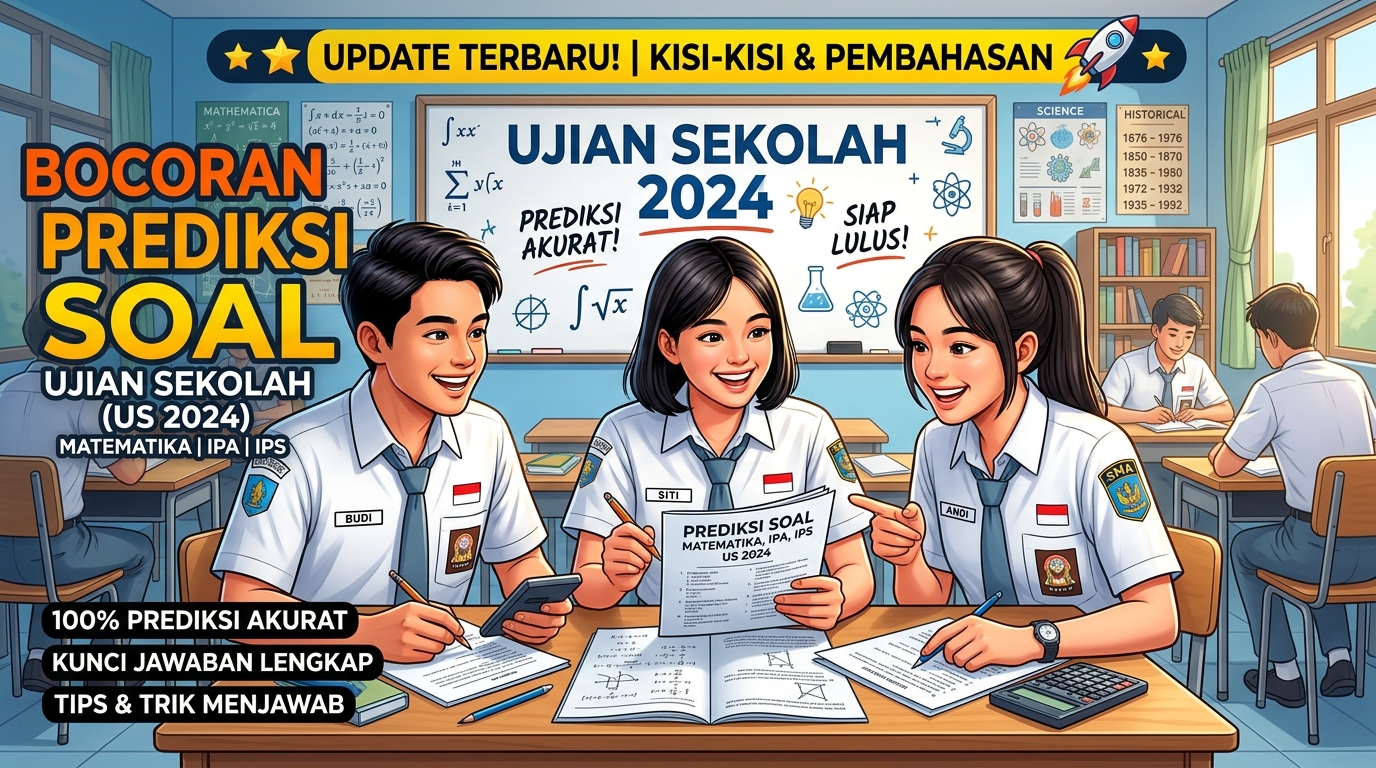 Bocoran Prediksi Soal Ujian Sekolah Matematika IPA IPS