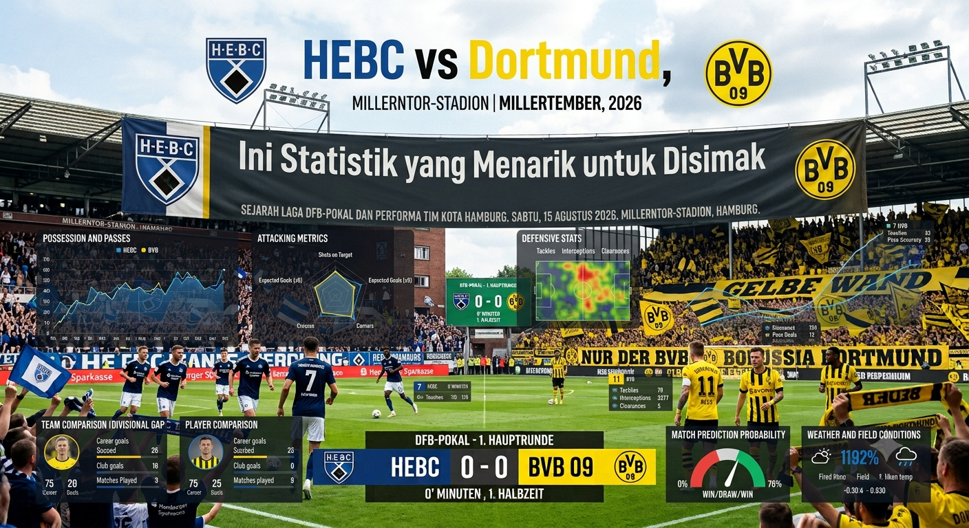 HEBC vs Dortmund, Ini Statistik yang Menarik untuk Disimak