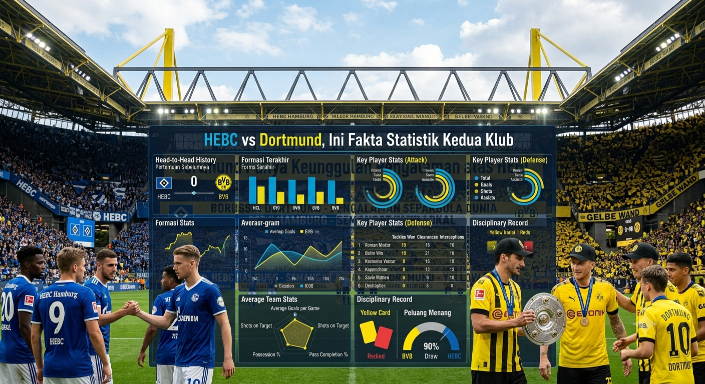 HEBC vs Dortmund, Ini Fakta Statistik Kedua Klub