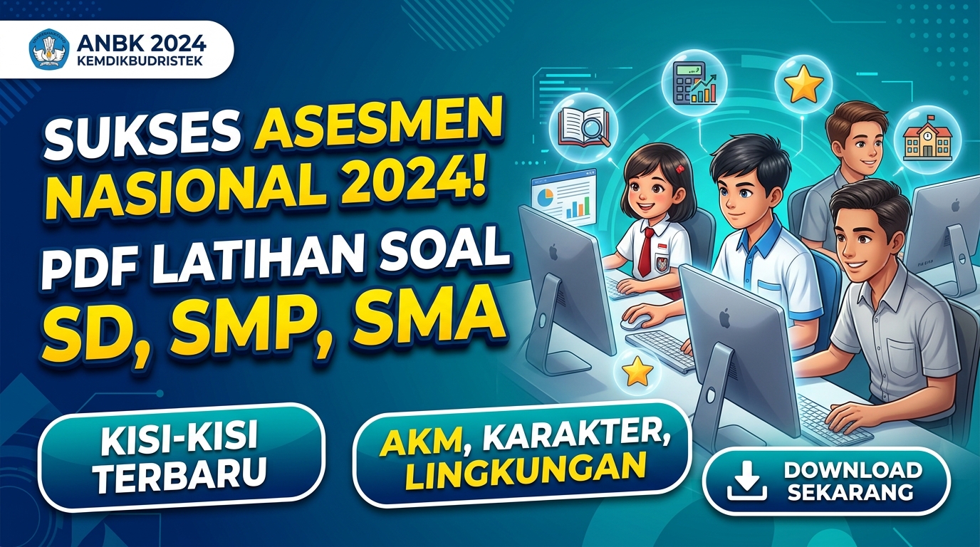 PDF Soal Latihan Asesmen Nasional SD, SMP, SMA: Panduan Lengkap dan Strategi Sukses Mengoperasikan ANBK
