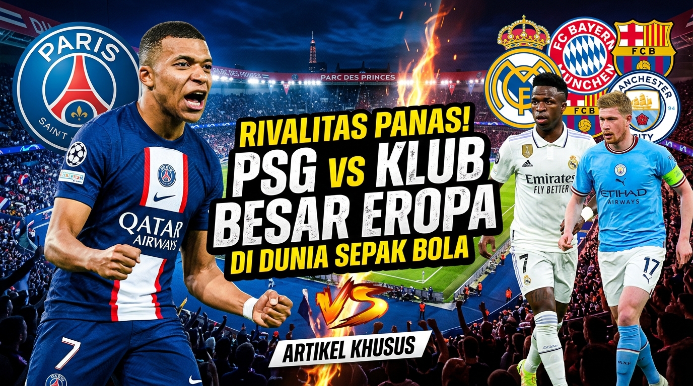 Rivalitas PSG dengan Klub-Klub Besar Eropa dalam Dunia Sepak Bola