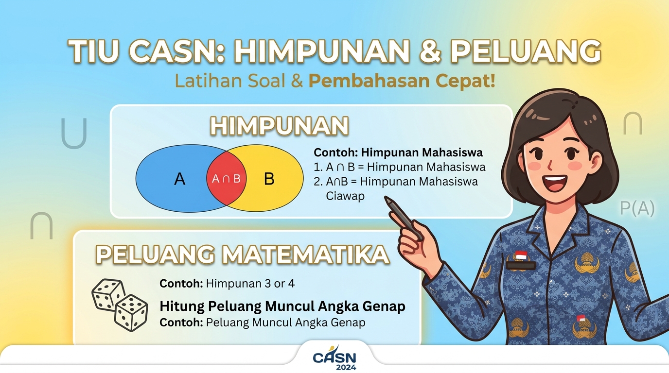 Latihan Soal TIU CASN Himpunan dan Peluang Matematika