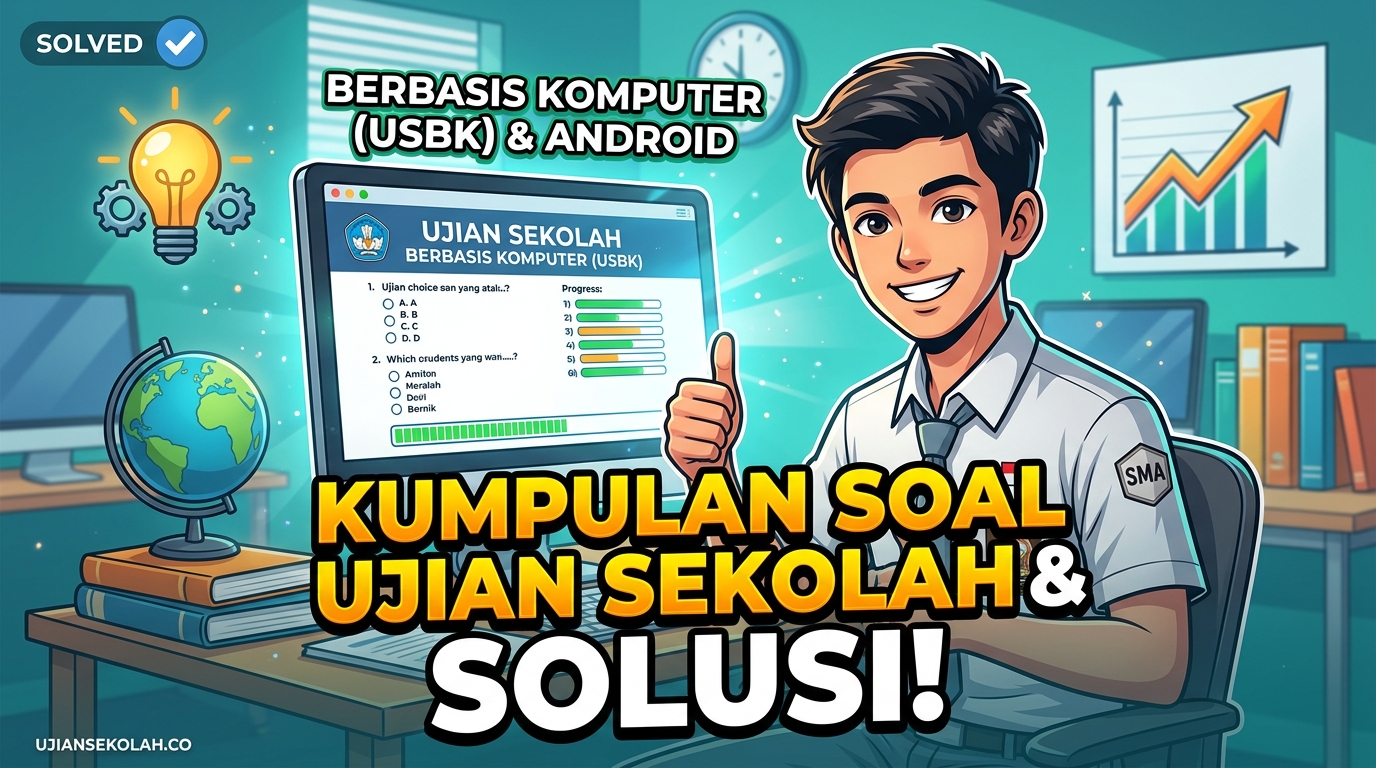 Kumpulan Soal Ujian Sekolah Berbasis Komputer dan Solusinya