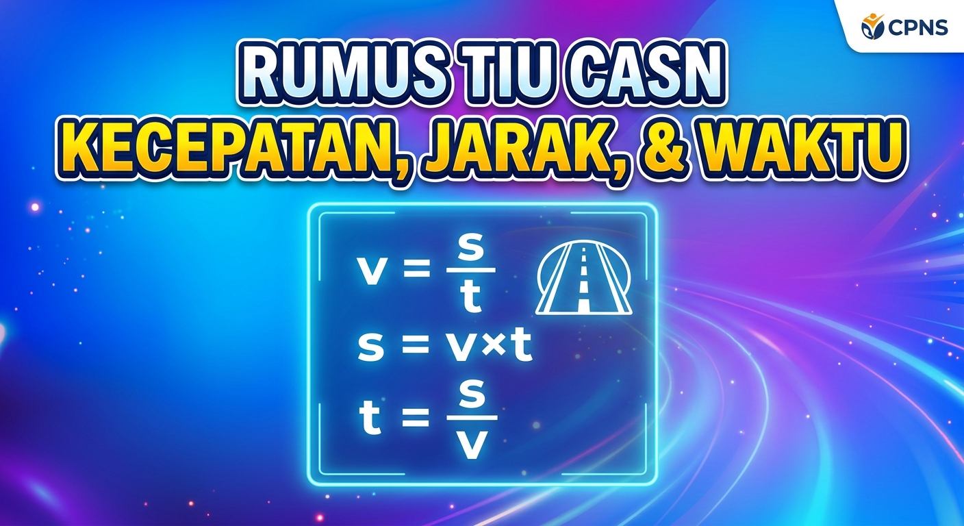 Contoh Soal TIU CASN Kecepatan, Jarak, dan Waktu