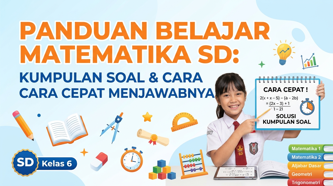 Panduan Belajar Matematika SD: Kumpulan Soal dan Cara Cepat Menjawabnya