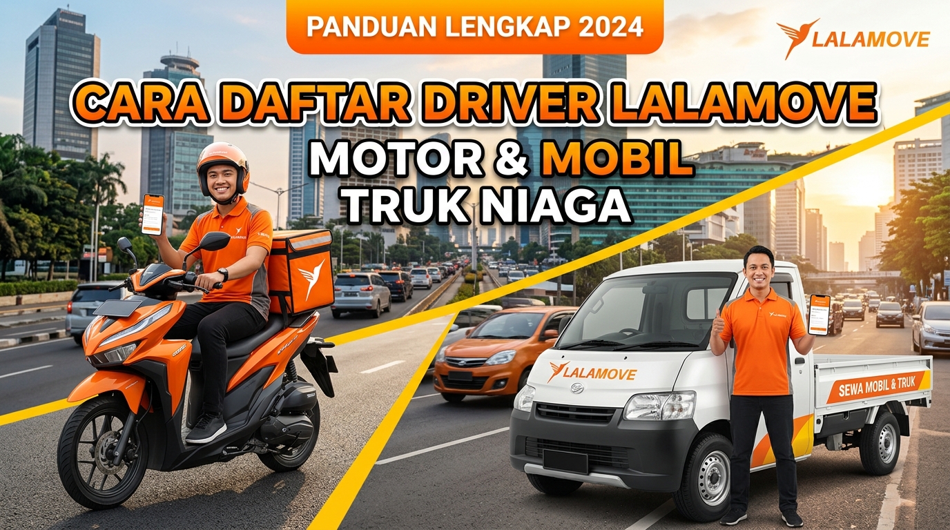 Cara Daftar Driver Lalamove Motor dan Mobil Truk Niaga