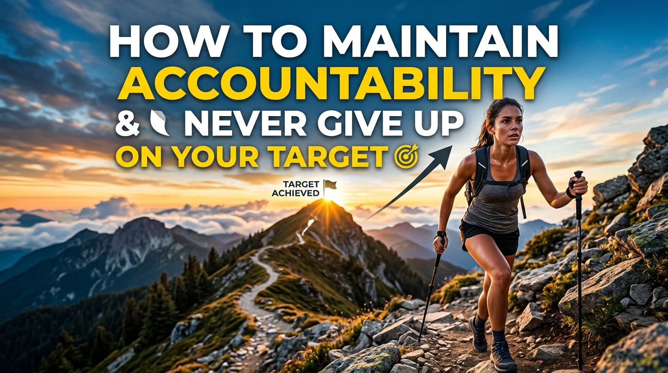 # How to Maintain Accountability and Never Give Up on Your Target Achieving an important target takes more than motivation. At the beginning of a new goal, enthusiasm can be high, but maintaining that energy over time can be difficult. Busy schedules, unexpected challenges, slow progress, and occasional setbacks can make it tempting to stop. Learning how to maintain accountability and stay committed can make a significant difference. Accountability helps you remain aware of your responsibilities, while a flexible mindset allows you to continue working toward your target even when things do not go according to plan. Whether your goal involves fitness, education, career development, personal growth, or another area of life, the following strategies can help you stay focused and consistent. ## Why Accountability Matters When Pursuing a Goal Accountability means taking responsibility for the actions needed to reach your target. It helps turn an intention into a practical commitment. Without accountability, it can be easy to postpone important tasks or lose track of your progress. Having a system for checking your progress creates a stronger connection between your daily actions and your long-term objective. Accountability does not have to mean putting pressure on yourself. Instead, it can provide structure, encouragement, and a way to recognize whether your current approach is working. ## Set a Clear and Specific Target The first step toward maintaining accountability is knowing exactly what you want to achieve. A vague target such as "I want to improve myself" can be difficult to measure. A more specific goal gives you something concrete to work toward. Consider what success would look like and why the target matters to you. The clearer your objective is, the easier it becomes to identify the actions required to make progress. ## Break Your Target Into Smaller Milestones Large goals can feel overwhelming when viewed as a single task. Breaking them into smaller milestones makes the journey more manageable. For example, instead of focusing only on a long-term objective, create weekly or monthly milestones. Each milestone should represent a realistic step toward your larger target. Smaller achievements also provide opportunities to recognize progress. This can help maintain motivation when the final goal still feels far away. ## Create an Action Plan A target tells you what you want to achieve, but an action plan explains how you intend to get there. Write down the specific actions you need to take. Consider when you will complete them, how often you need to work on them, and what resources may be required. A simple action plan could include: * A list of important tasks * A weekly schedule * Short-term milestones * Progress-tracking methods * Regular review sessions * Possible solutions for common obstacles Having a plan reduces uncertainty and gives you a clear starting point. ## Track Your Progress Regularly Progress tracking is one of the simplest ways to maintain accountability. When you record your actions, you can see whether you are moving forward. You can use a notebook, calendar, spreadsheet, or digital application to record completed tasks. Your tracking system should be simple enough that you will actually use it. There is no need to create a complicated system if a basic checklist works for you. Reviewing your progress regularly can also help identify patterns. You may discover which routines work well and which habits need adjustment. ## Share Your Goal With Someone You Trust Another effective accountability strategy is telling a trusted person about your target. This could be a friend, family member, teacher, mentor, coach, or another supportive person. Simply knowing that someone else is aware of your goal can encourage you to remain consistent. An accountability partner can also provide encouragement when progress becomes difficult. The relationship should be supportive rather than judgmental. The purpose is to help you stay focused, not to create unnecessary pressure. ## Build Consistent Habits Motivation can change from day to day, but habits can provide structure when motivation is low. Try to connect the actions related to your goal with a regular part of your schedule. For example, you might dedicate a specific time each day or week to working on your target. The more familiar the behavior becomes, the less effort may be required to decide when to do it. Consistency does not mean performing perfectly every time. It means returning to the routine and continuing to make progress. ## Expect Setbacks Setbacks are a normal part of pursuing meaningful goals. Unexpected responsibilities, mistakes, lack of time, or temporary loss of motivation can interrupt your plans. Instead of viewing a setback as proof that you cannot succeed, treat it as information. Ask yourself what caused the problem and what you can change. Perhaps your schedule was unrealistic, your milestones were too ambitious, or you need a different strategy. Understanding the reason behind a setback can help you make a better plan for the future. ## Avoid the All-or-Nothing Mindset One missed task does not mean your entire goal has failed. The all-or-nothing mindset can make small mistakes seem much bigger than they actually are. If you miss one day or fall behind on a task, it can be tempting to abandon the entire plan. Instead, focus on your next opportunity to take action. Progress is measured over time. A temporary interruption does not erase the effort you have already made. ## Celebrate Small Achievements Recognizing progress can help maintain motivation. You do not have to wait until you reach your final target before acknowledging success. Celebrate meaningful milestones along the way. Completing an important task, maintaining a routine, or overcoming an obstacle can all represent progress. Celebration does not need to be expensive or elaborate. Simply acknowledging your achievement can reinforce the positive behavior that helped you move forward. ## Review Your Goal Regularly Your circumstances can change, so it is useful to review your goal periodically. Ask yourself: * Am I still working toward something meaningful? * What progress have I made? * What is currently preventing me from moving forward? * Which habits are helping me? * What should I change? Regular reviews allow you to adjust your strategy without abandoning the overall objective. Sometimes the best way to stay committed is to modify the path rather than insist on following an ineffective plan. ## Stay Connected to Your Reason When motivation decreases, remembering why you started can help you regain perspective. Write down the main reason your target matters to you. Keep it somewhere accessible so you can review it when you feel discouraged. Your reason should be personal and meaningful. A strong connection between your target and your values can make it easier to continue when the process becomes challenging. ## Focus on What You Can Control Some aspects of goal achievement are outside your control. Other people's decisions, unexpected circumstances, and certain external events can affect your progress. Instead of spending too much energy worrying about these factors, focus on the actions you can influence. You can control your preparation, effort, planning, learning, and response to setbacks. Concentrating on controllable actions can make a large goal feel more manageable. ## Replace "Never Give Up" With "Keep Adjusting" The idea of never giving up can be inspiring, but it does not mean you must follow the exact same strategy forever. Sometimes a target requires a different approach. If something is not working, evaluate it and make adjustments. Changing your schedule, breaking a task into smaller steps, seeking guidance, or choosing a different method can help you continue moving forward. Persistence is not about refusing to change. It is about remaining committed to meaningful progress while being willing to adapt. ## Build a Positive Environment Your surroundings can influence your ability to stay accountable. Organize your workspace, schedule, or digital tools so that they support your goal. Reduce unnecessary distractions when possible and make important resources easy to access. A supportive environment can reduce friction and make it easier to take action. You can also surround yourself with people who encourage healthy, productive habits and respect your goals. ## Final Thoughts Learning how to maintain accountability and never give up on your target requires consistency, patience, and flexibility. Clear goals provide direction, while smaller milestones and regular progress tracking help you stay accountable. Remember that setbacks do not automatically mean failure. Everyone encounters obstacles when working toward meaningful objectives. What matters is how you respond to those challenges. Create realistic plans, build supportive habits, track your progress, and stay connected to the reason your target matters. When something does not work, adjust your strategy instead of abandoning your goal. Most importantly, understand that progress does not have to be perfect to be meaningful. Keep taking manageable steps, learn from setbacks, and give yourself time to improve. With a strong accountability system and a flexible mindset, you can stay committed and continue moving toward your target.