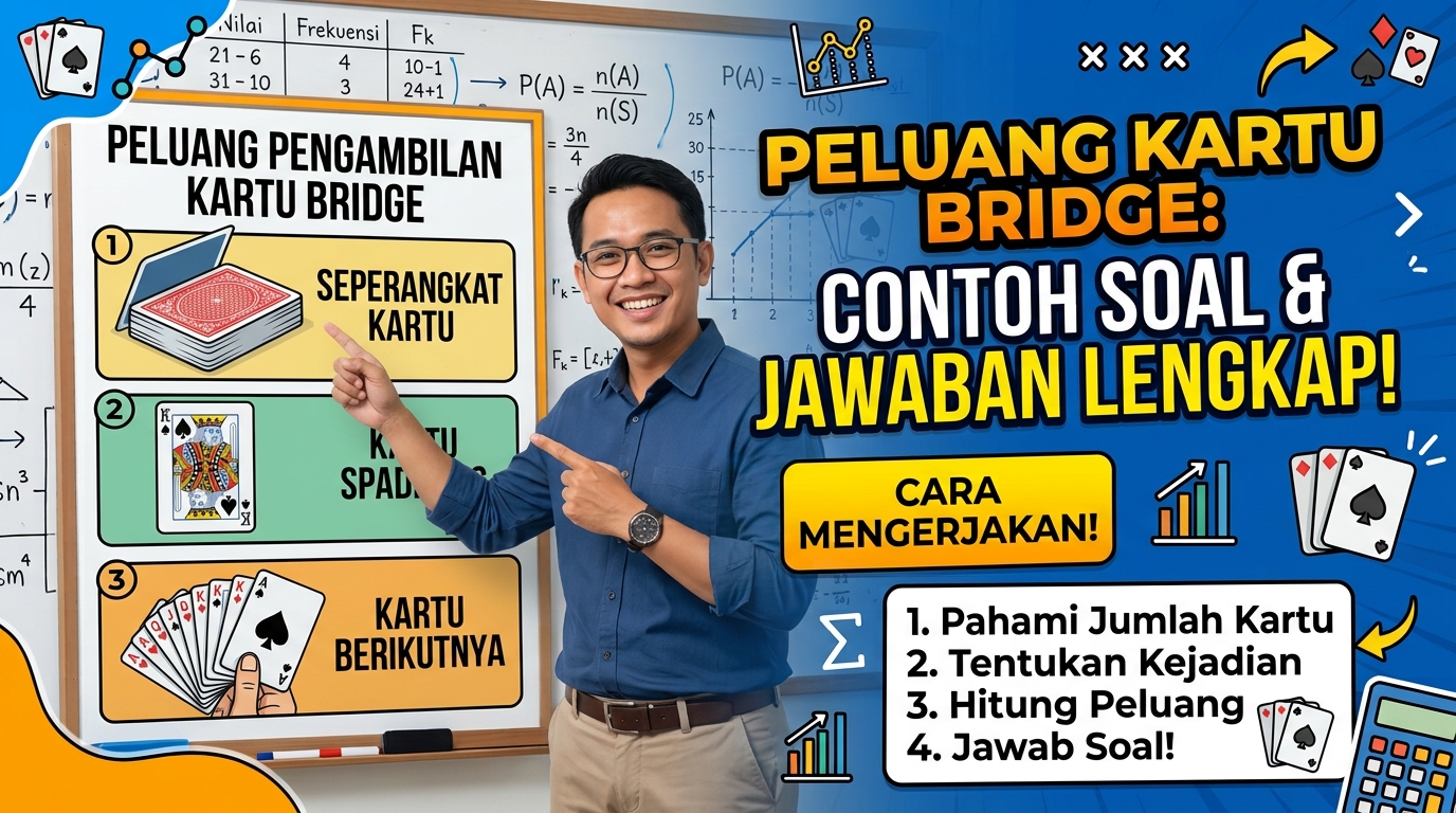 Contoh Soal Peluang Pengambilan Kartu Bridge dan Cara Mengerjakannya