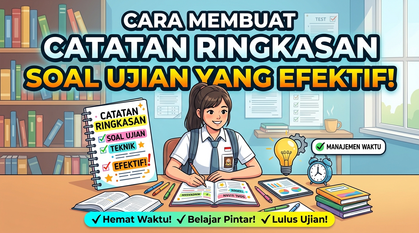 Cara Membuat Catatan Ringkasan Soal Ujian yang Efektif