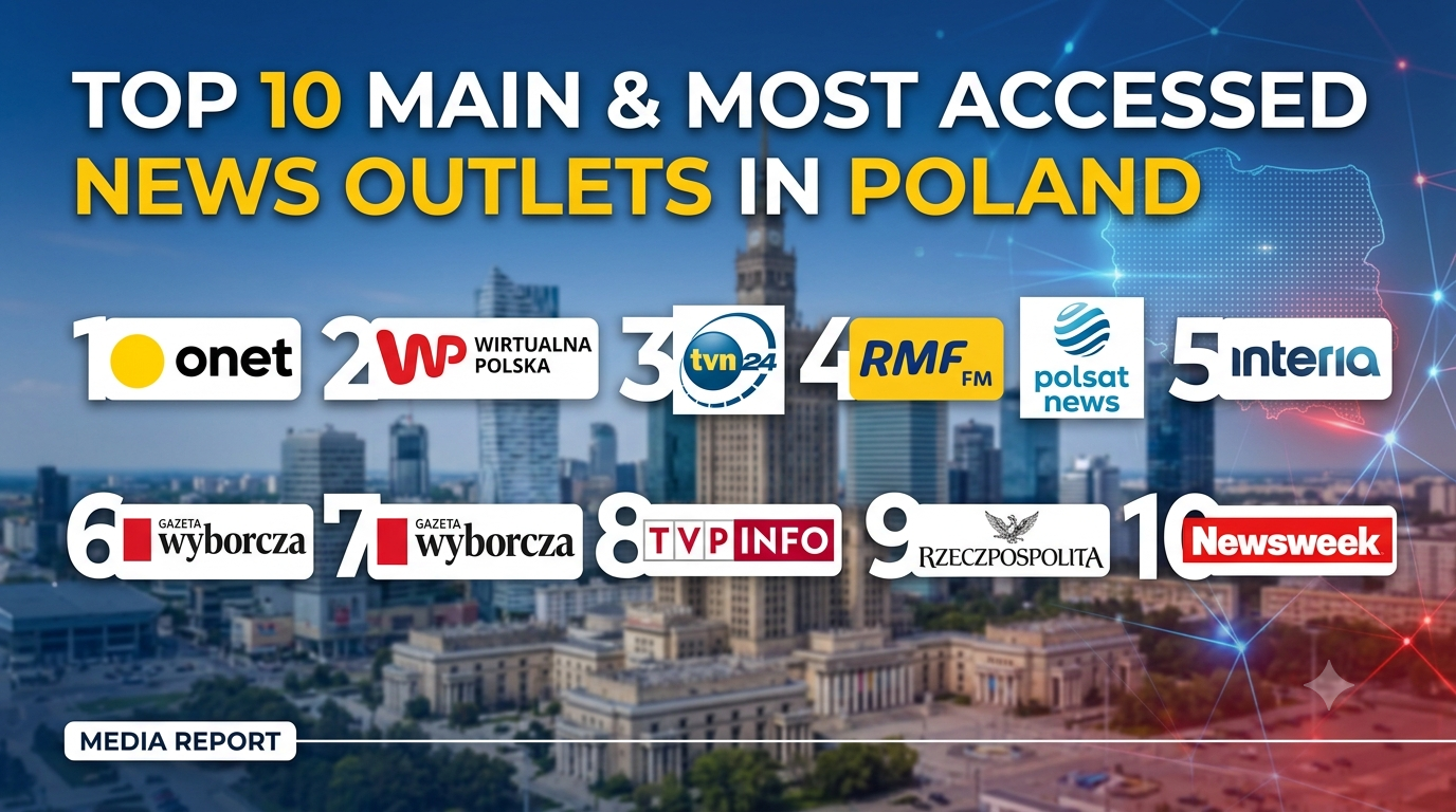 Top 10 Main and Most Accessed News Outlets in Poland
