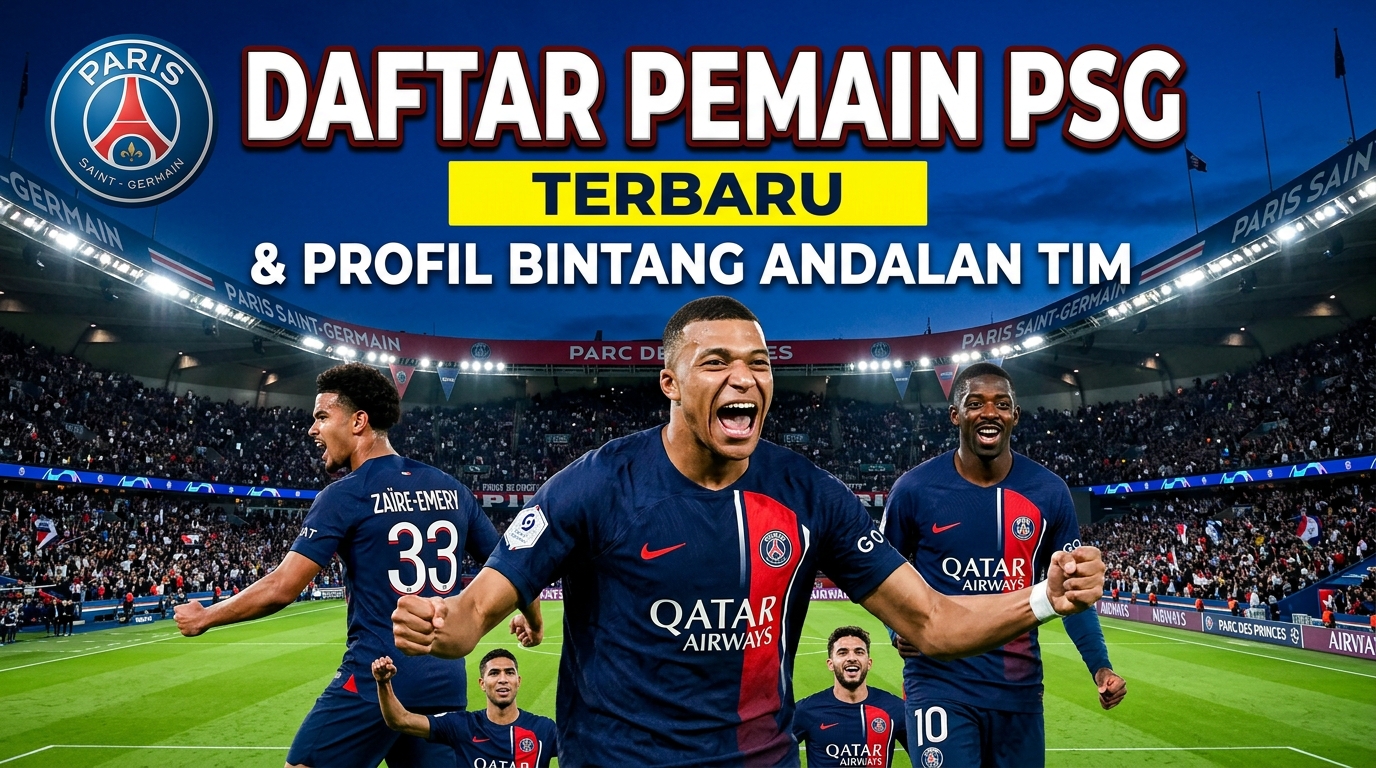 Daftar Pemain PSG Terbaru dan Profil Bintang Andalan Tim