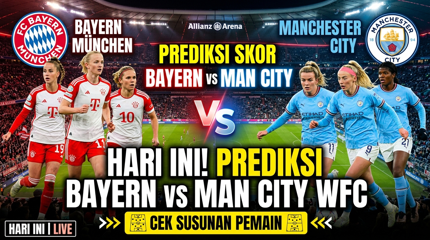 Prediksi FC Bayern München vs Manchester City W.F.C. Hari Ini, Cek Susunan Pemain